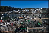Lobster fishing village. Stonington, Maine, USA (color)