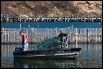 Lobstermen hauling traps. Stonington, Maine, USA ( color)