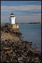 Bug Light lighthouse at the harbor entrance. Portland, Maine, USA ( color)
