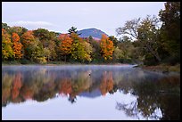 Desey Mountain reflected in East Branch Penobscot River. Katahdin Woods and Waters National Monument, Maine, USA ( color)