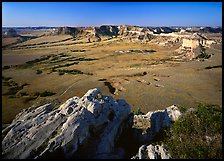 South Bluff seen from Scotts Bluff, early morming. Scotts Bluff National Monument. Nebraska, USA