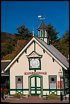 Historic railroad station. New Hampshire, USA ( color)