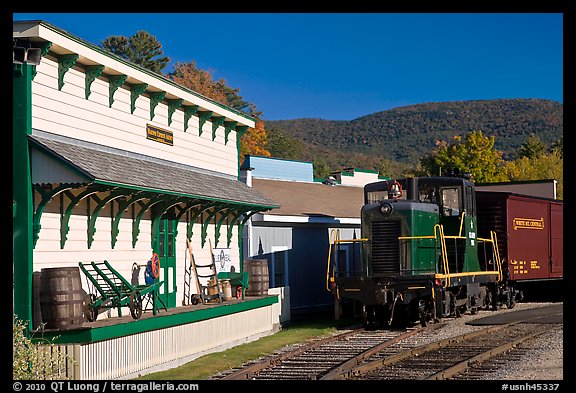 Locomotive. New Hampshire, USA (color)