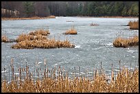 Frozen pond. Walpole, New Hampshire, USA (color)