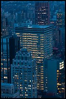 Office towers at dusk. NYC, New York, USA ( color)