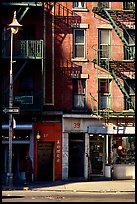 Street in Chinatown. NYC, New York, USA (color)