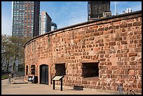 Circular fort, Castle Clinton National Monument. NYC, New York, USA ( color)