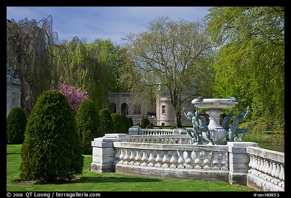 Grounds of The Elms. Newport, Rhode Island, USA (color)