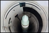 Minuteman II missile in silo. Minuteman Missile National Historical Site, South Dakota, USA (color)