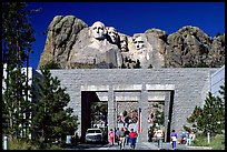 Entrance of Alley of the Flags,  Mount Rushmore National Memorial. South Dakota, USA