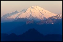Mt Baker at sunrise. Washington (color)