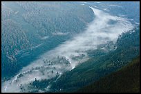 Shadow of Hidden Lake Peak and ridges, Mount Baker Glacier Snoqualmie National Forest. Washington