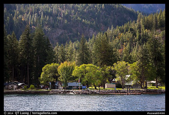 Lucerne landing, Lake Chelan. Washington (color)