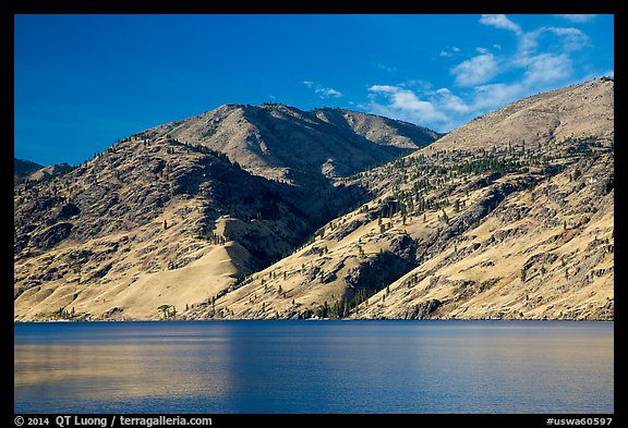 Hills bordering Lake Chelan. Washington (color)