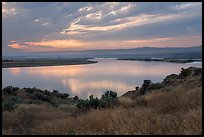 Columbia River, sunset, Hanford Reach National Monument. Washington ( color)