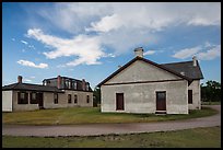 Colonel Quarters and Post Surgeon Quarters. Fort Laramie National Historical Site, Wyoming, USA ( color)