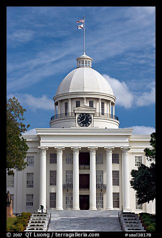 State Capitol built in 1851. Montgomery, Alabama, USA (color)