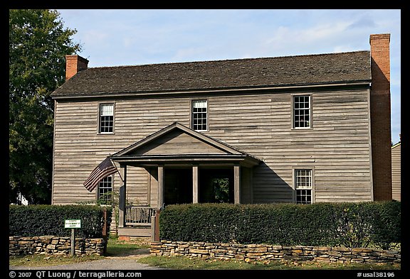 Wooden Building in Old Alabama Town. Montgomery, Alabama, USA (color)