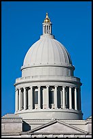 Dome of the Arkansas State Capitol. Little Rock, Arkansas, USA (color)
