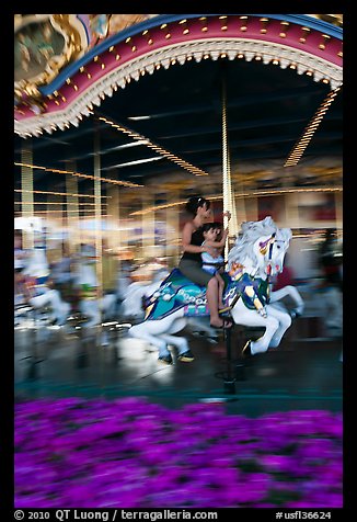 Carousel, Magic Kingdom Theme park. Orlando, Florida, USA (color)