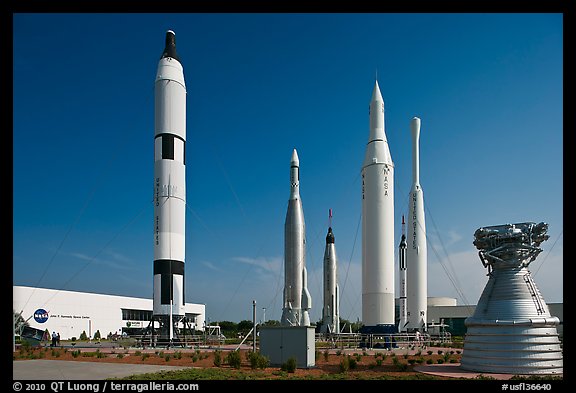 Saturn Rockets, John F. Kennedy Space Center. Cape Canaveral, Florida, USA