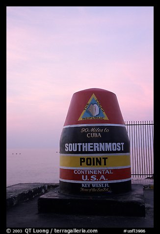 Southermost point in continental US. Key West, Florida, USA
