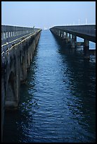 Old and new Seven-mile bridges. The Keys, Florida, USA