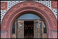 Spanish renaissance style archway, Flagler College. St Augustine, Florida, USA ( color)