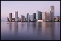Downtown skyline at dawn, Miami. Florida, USA ( color)