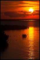 Sunrise over Atlantic shore, Sugarloaf Key. The Keys, Florida, USA ( color)