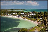 Panoramic view of Bahia Honday Key and Bahia Honda State Park. The Keys, Florida, USA ( color)