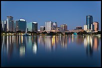 Orlando Skyline at night. Orlando, Florida, USA