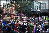 Parade float with Disney characters, Walt Disney World. Orlando, Florida, USA (color)