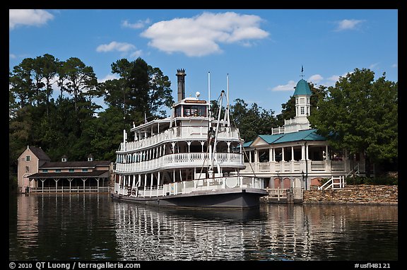 Riverboat, Magic Kingdom, Walt Disney World. Orlando, Florida, USA (color)
