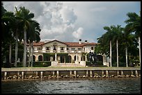Mansion with waterfront. Coral Gables, Florida, USA ( color)