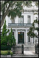 Mansion facade. Savannah, Georgia, USA (color)