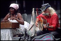 Street musicians, French Quarter. New Orleans, Louisiana, USA ( color)