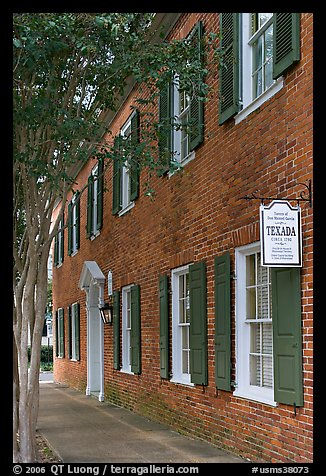 Texada, a red brick house built in 1792. Natchez, Mississippi, USA (color)