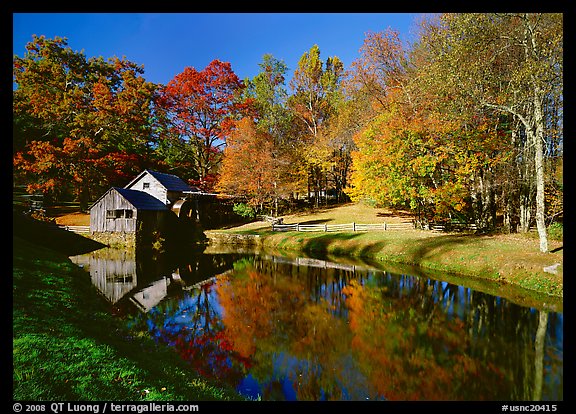 Mabry Mill, Blue Ridge Parkway. Virginia, USA (color)