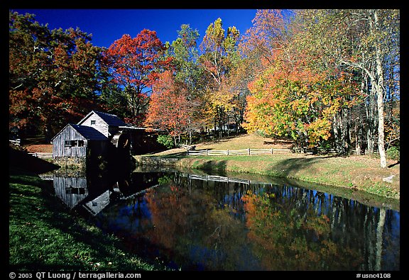 Mabry Mill, Blue Ridge Parkway. Virginia, USA (color)