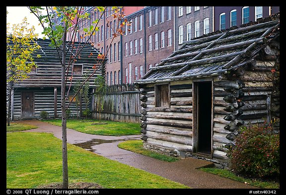 Fort Nashborough. Nashville, Tennessee, USA (color)