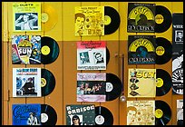 Historic vinyl records. Nashville, Tennessee, USA (color)