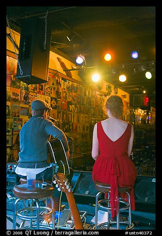 Singers from behind scene at Tootsie Orchid Lounge. Nashville, Tennessee, USA