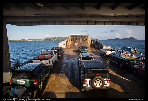 Car barge. Saint Thomas, US Virgin Islands (color)