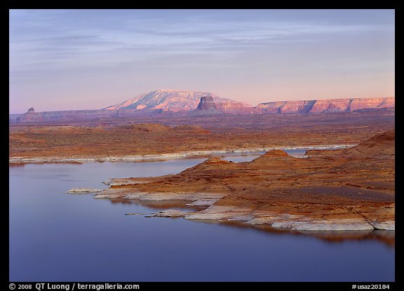 Antelope Island and Lake Powell, Glen Canyon National Recreation Area, Arizona. USA (color)