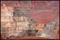 Open pit copper mine terraces, Morenci. Arizona, USA ( color)