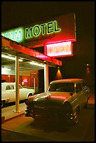 Old American cars, Holbrook. Arizona, USA (color)