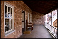 Interior porch of Winsor Castle. Pipe Spring National Monument, Arizona, USA (color)