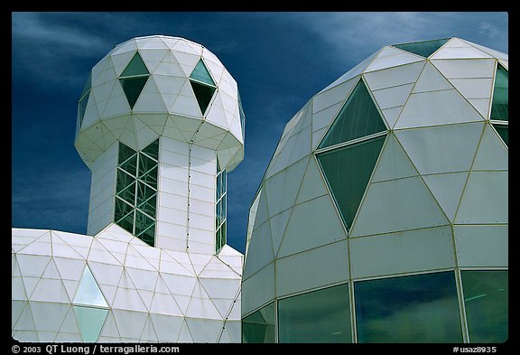 Tower and dome. Biosphere 2, Arizona, USA (color)