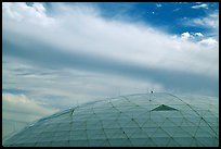 Dome and clouds. Biosphere 2, Arizona, USA ( color)